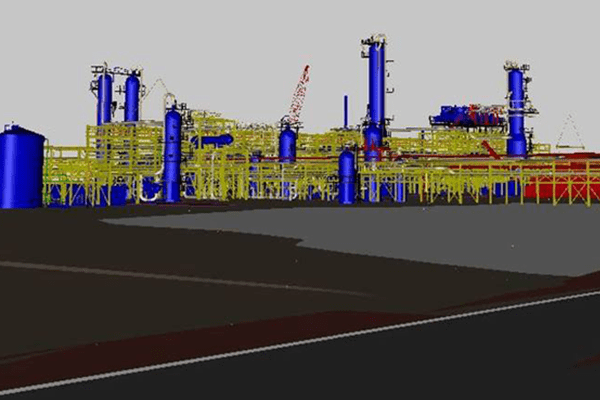 Model of gas plant